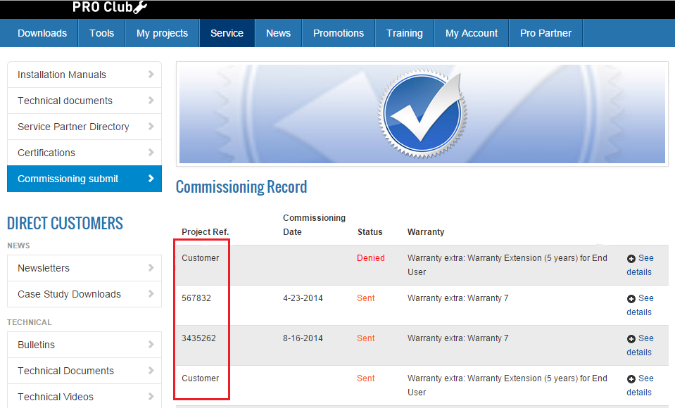 Warranty Extension available for PRO Partners